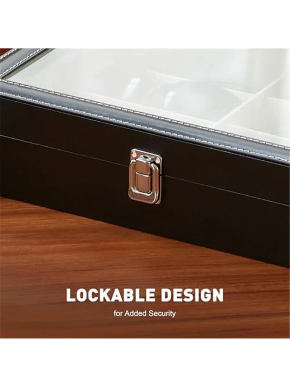 Sunglasses Organizer Case Eyeglass Storage Box Watch Jewelry Display Holder